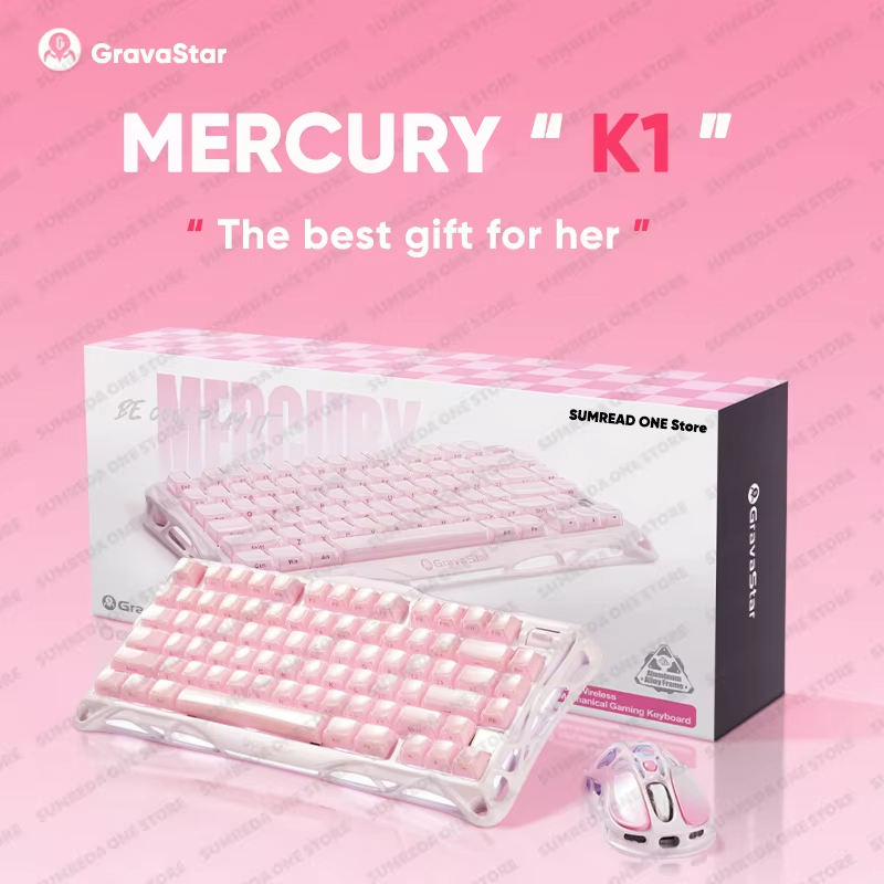 Gaming Keyboard Non Mechanical - Grava Star Mercury K1 Wireless Gaming