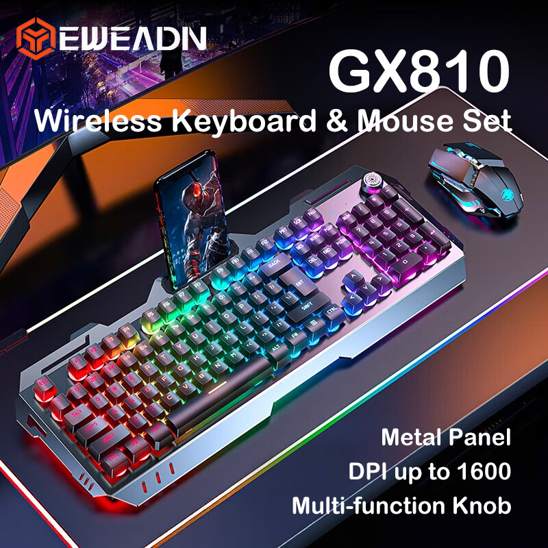 Gaming Keyboard Extension - EWEADN GX810 Wireless Keyboard Mouse Combo