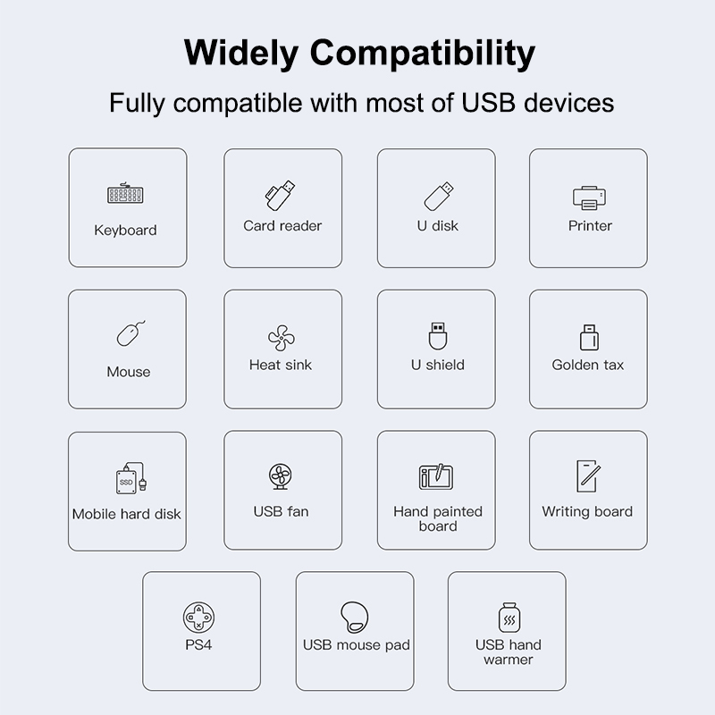 USB A HUB 4 Port Multi Splitte - Gaming Keyboard Splitter ulasan dan harga