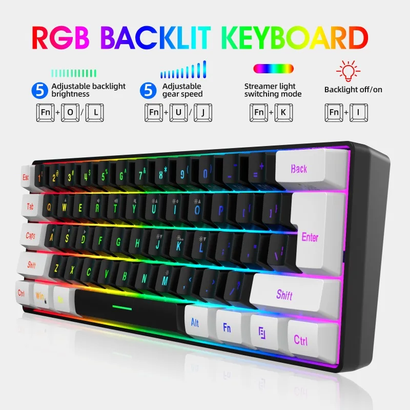 Keyboard and Mouse 60% Compute - Gaming Keyboard And Mouse Wireless ulasan dan harga