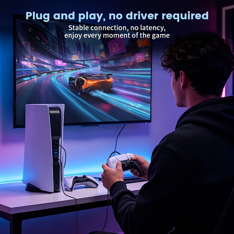 5 in 1 USB Hub for PS5 Console - Gaming Keyboard Splitter ulasan dan harga
