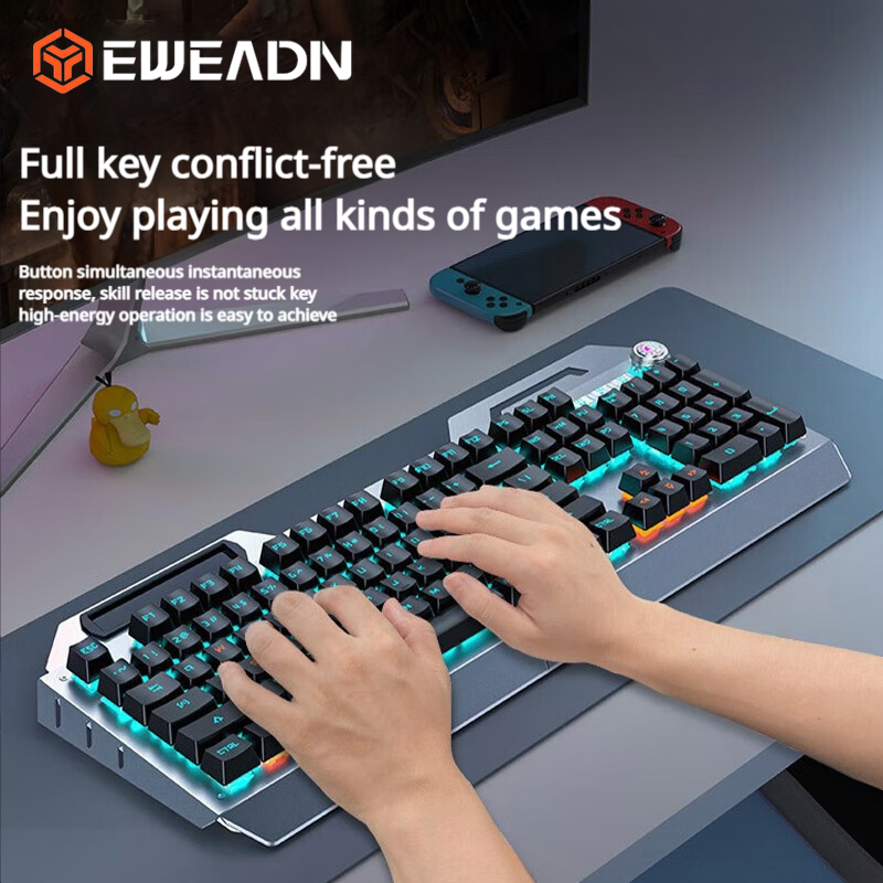 EWEADN TK900 Mechanical Keyboa - Keyboard Gaming Mac ulasan dan harga