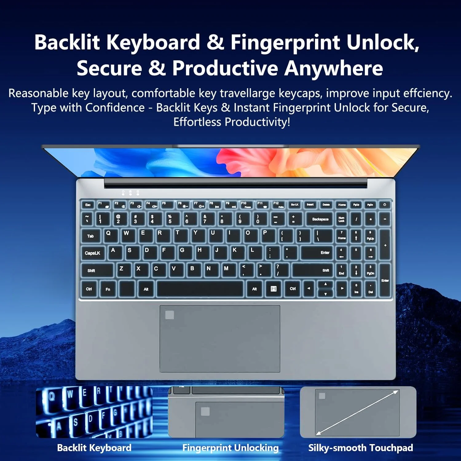 2026 New laptop 15.6 Inch Wind - Gaming Keyboard 2026 ulasan dan harga