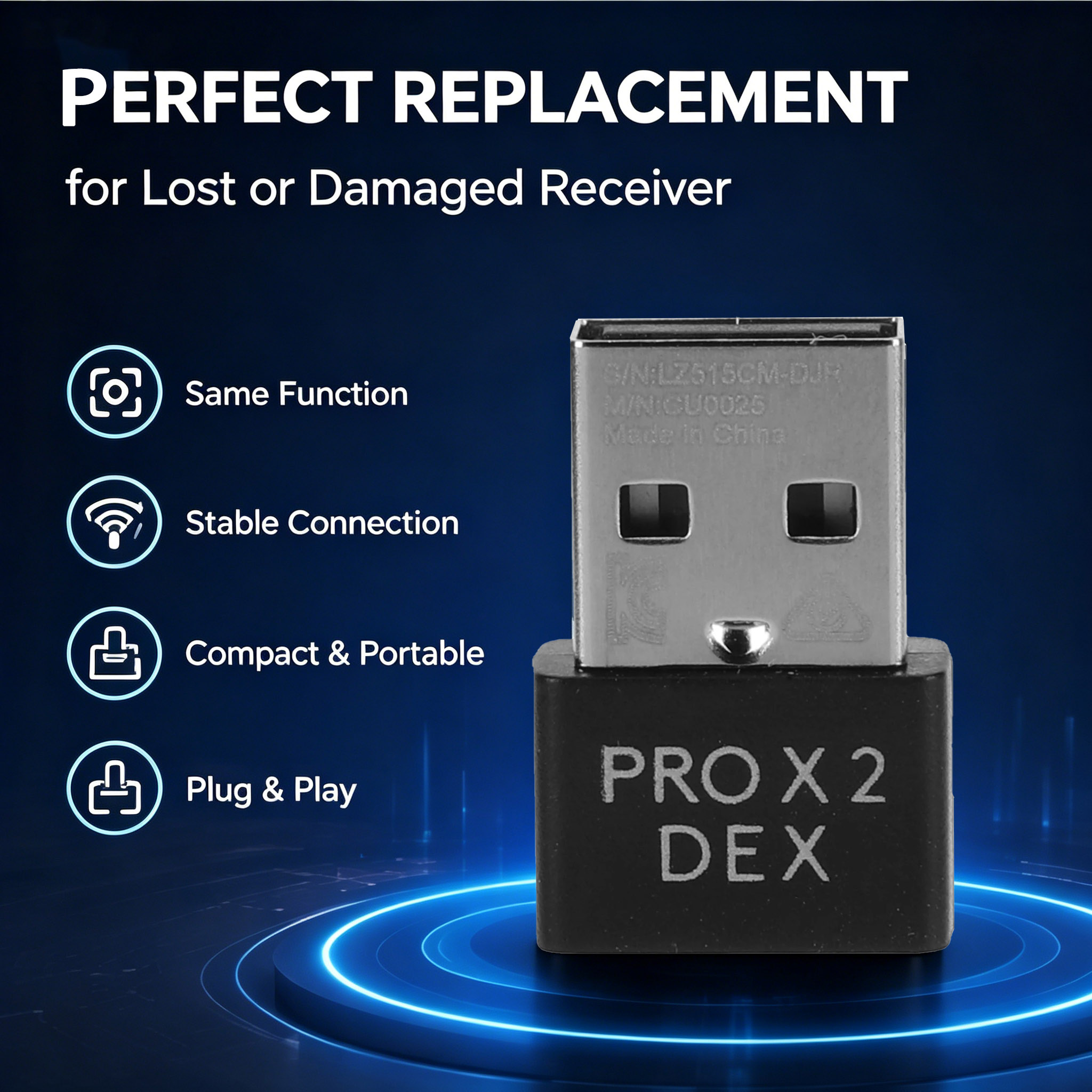 USB Wireless Receiver for PRO  - Gaming Keyboard And Mouse Wireless ulasan dan harga