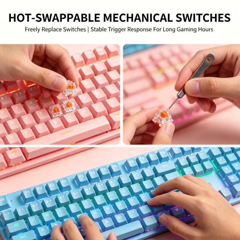 BAJEAL K300 87-Key Wired Mecha - Gaming Keyboard K300 ulasan dan harga