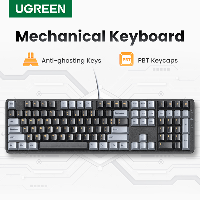 UGREEN Mechanical Keyboard 108 - Keyboard Gaming Mac ulasan dan harga