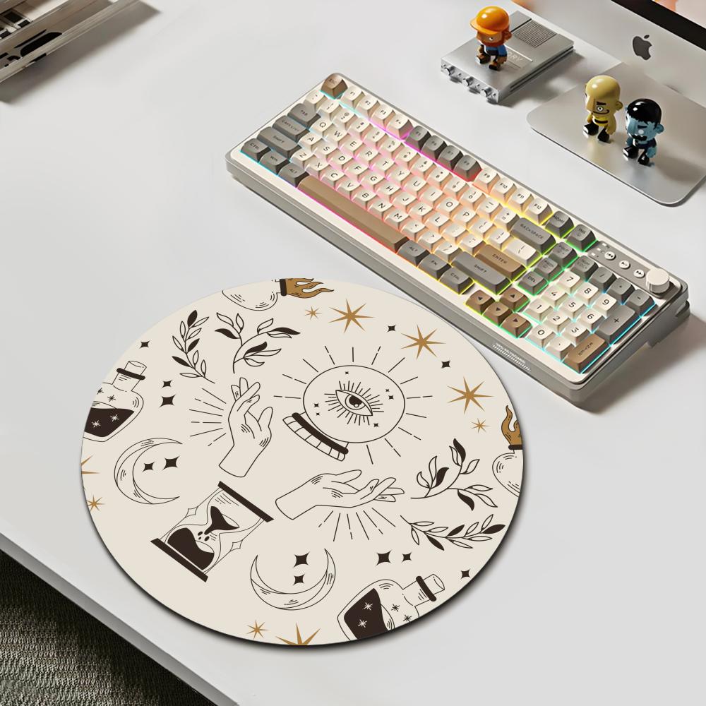 Witches Cat Moon Tarot Round G - Gaming Keyboard Affordable ulasan dan harga