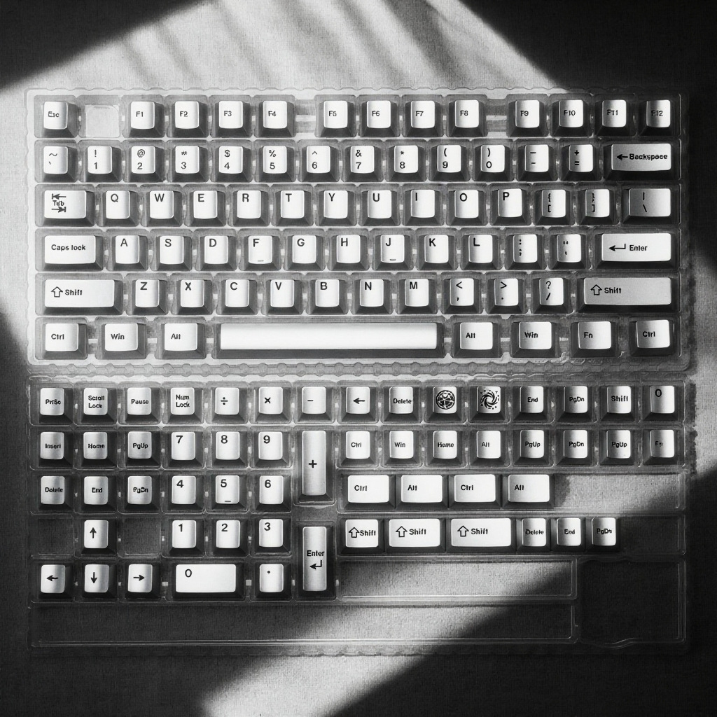 Silver Metallic Paint Small Fu - Gaming Keyboard Extension ulasan dan harga