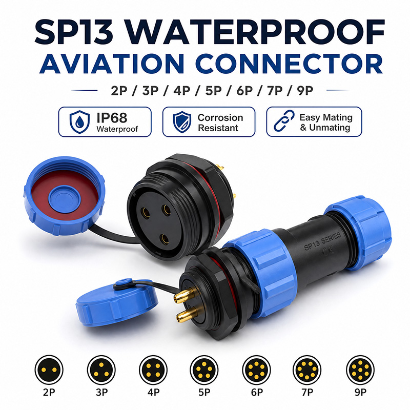 IP68 SP13 Aviation Plug Socket - Aviator Connector Kit ulasan dan harga