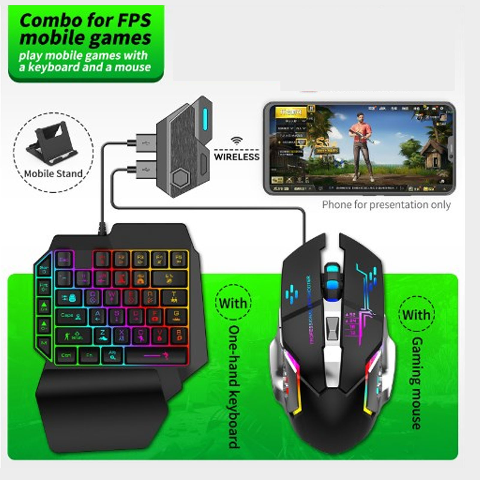 Keyboard Mouse Converter Set R - Gaming Keyboard And Mouse Combo ulasan dan harga