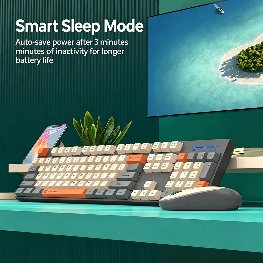 KEBIDUMEI 2.4G Wireless Keyboa - Gaming Keyboard And Mouse Wireless ulasan dan harga
