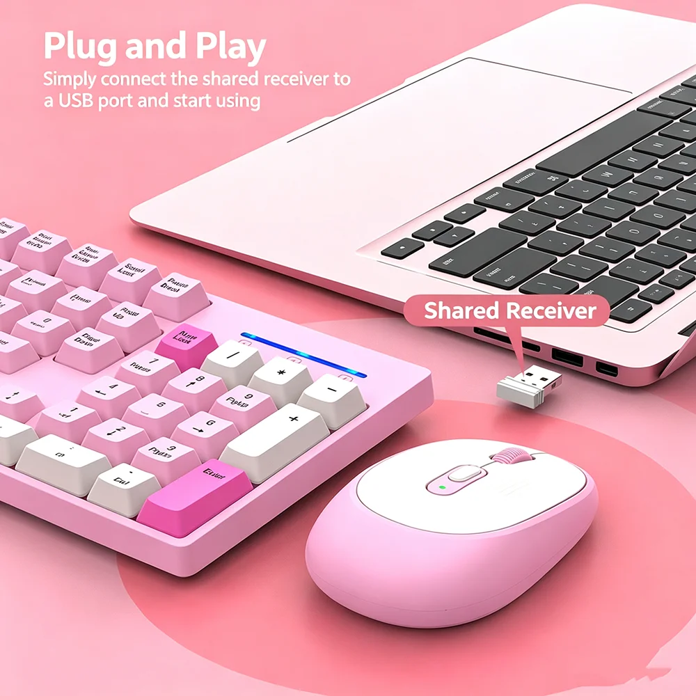 KEBIDUMEI 2.4G Wireless Keyboa - Gaming Keyboard And Mouse Wireless ulasan dan harga