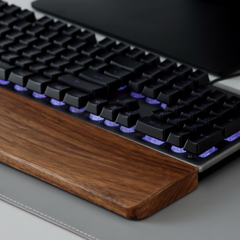 Solid Wood Keyboard Palm Rest  - Gaming Keyboard And Mouse Combo ulasan dan harga