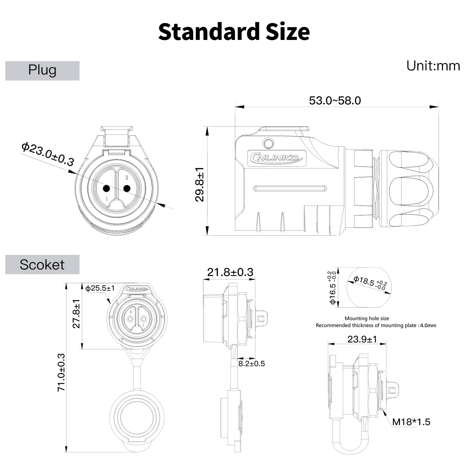 CNLINKO LP-16 Circular Aviatio - Aviator Connector Kit ulasan dan harga