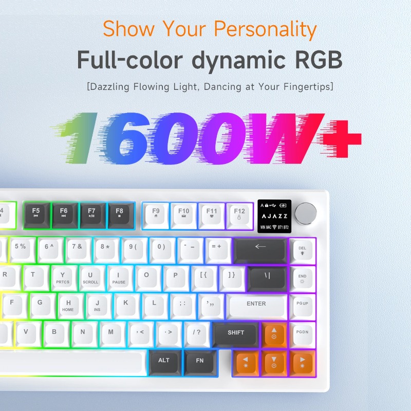 AJAZZ AF82 75% Tri-Mode Keyboa - Keyboard Gaming Mac ulasan dan harga