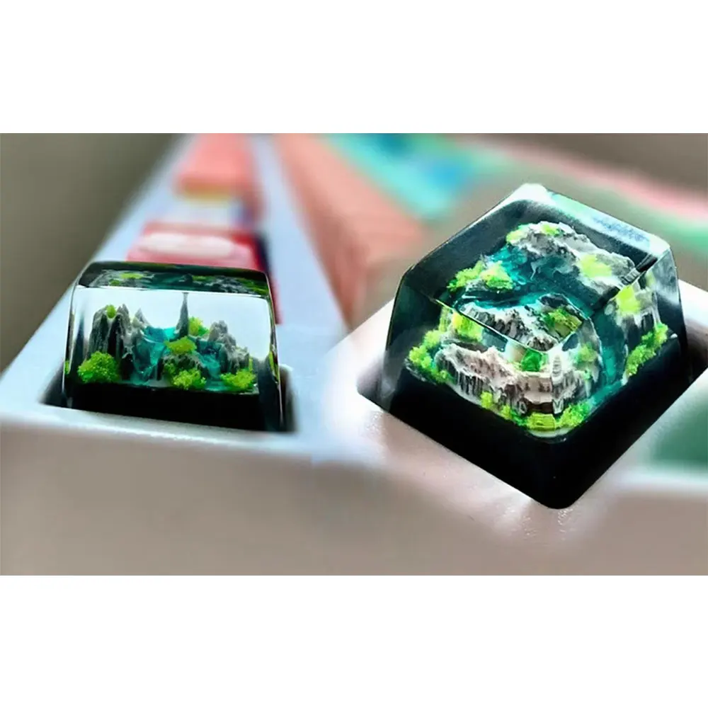 Mountain and Sea Keycaps Artis - Gaming Keyboard Affordable ulasan dan harga