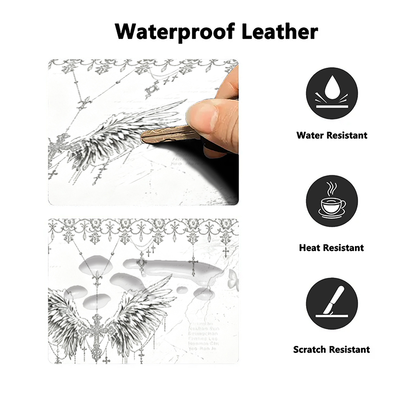 Leather Mousepad Black White A - Gaming Keyboard Nearby ulasan dan harga