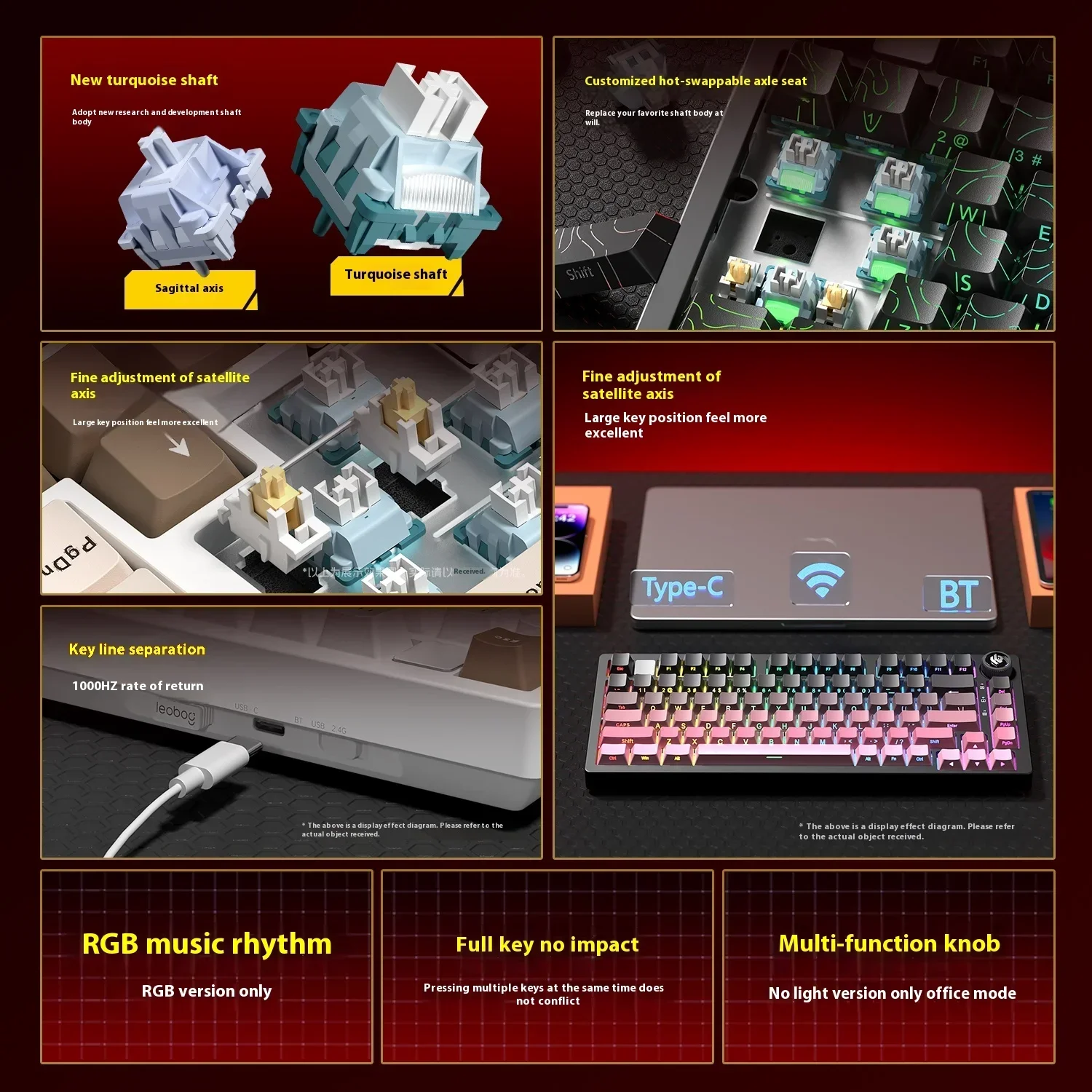 Leobog Hi75C Hi75 Hi75C Pro Al - Gaming Keyboard Extension ulasan dan harga
