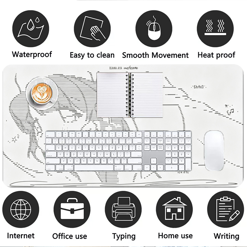 1Pcs Leather Mouse Pad Anime A - Gaming Keyboard Nearby ulasan dan harga