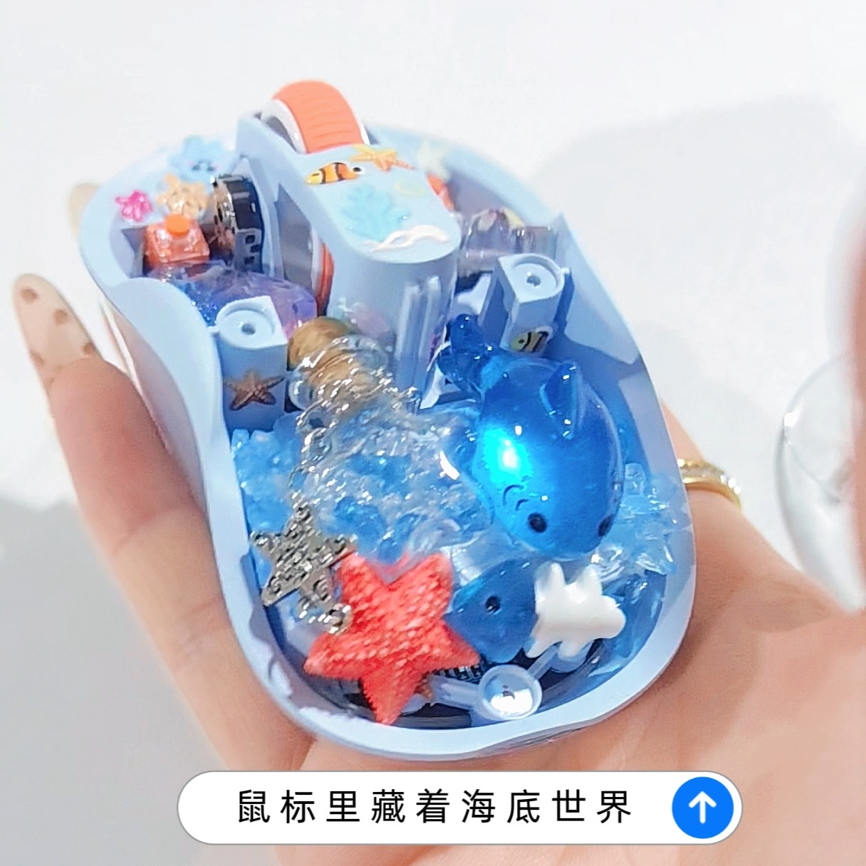 Whale/Starfish Handmade Transp - Gaming Keyboard And Mouse Wireless ulasan dan harga